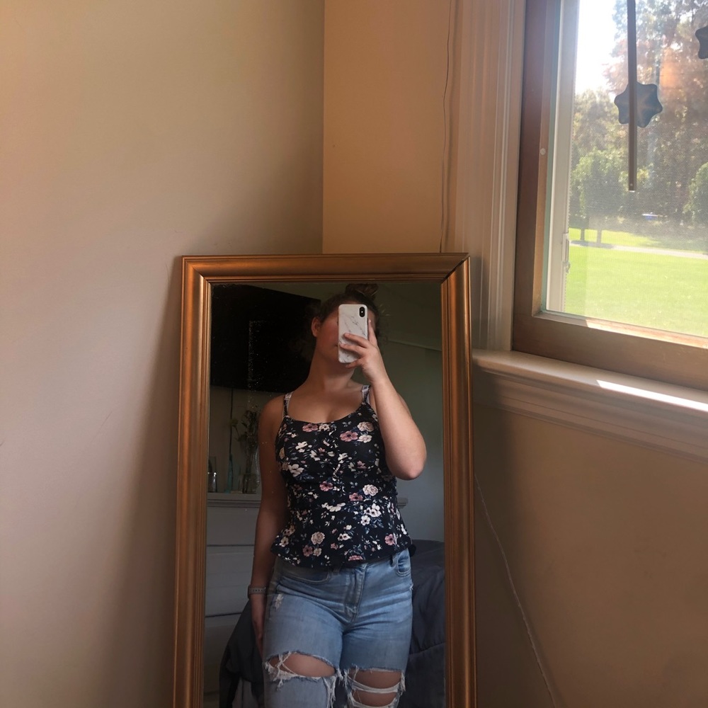 American Eagle floral tank